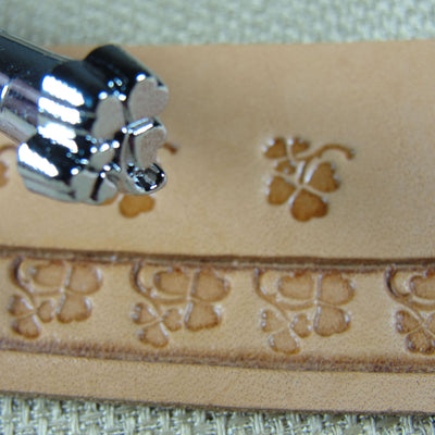 O147 Clover Leaf Leather Stamping Tool - Japan | Pro Leather Carvers