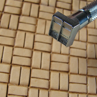 X507 Square Basket Weave Leather Stamping Tool | Pro Leather Carvers