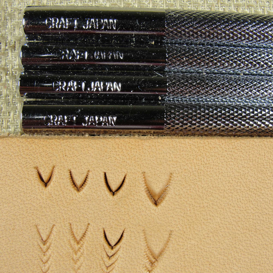 Pointed Mule's Foot Leather Stamping Tool Set | Pro Leather Carvers