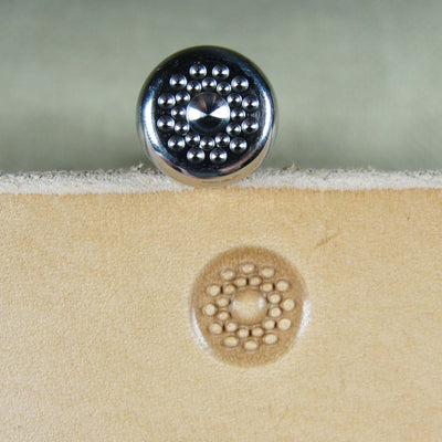 Double Row Flower Center Stamp - Stainless Steel | Pro Leather Carvers