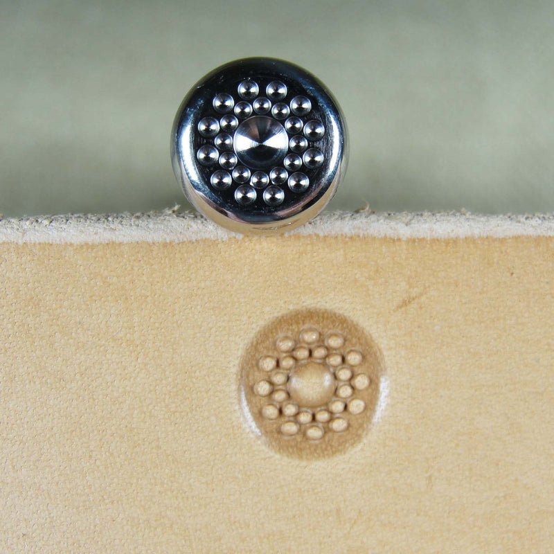 Double Row Flower Center Stamp - Stainless Steel | Pro Leather Carvers