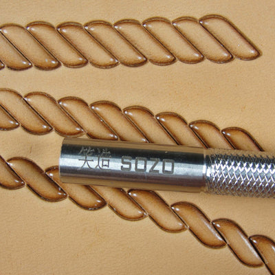Rope Border Leather Stamp - Stainless Steel | Pro Leather Carvers