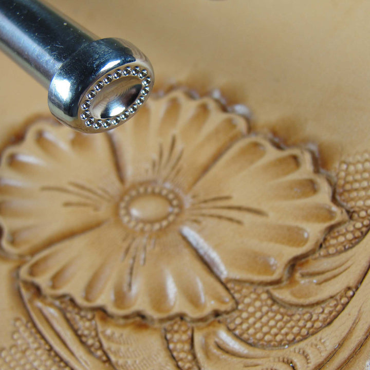 Oval Flower Center Stamp - Stainless Steel | Pro Leather Carvers