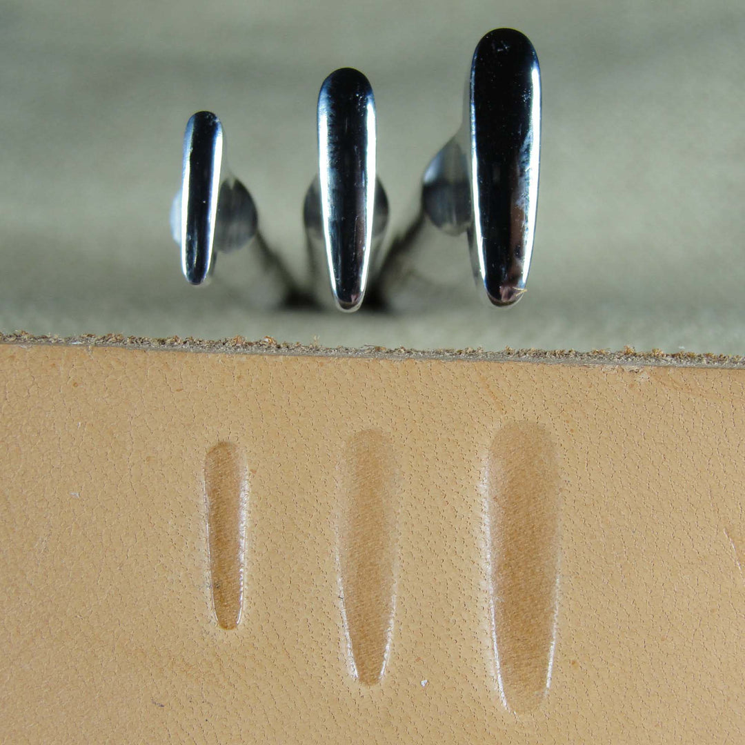 Smooth Thumb Print Set - Stainless Steel | Pro Leather Carvers