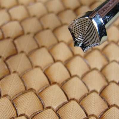 Lined Dragon Scale Leather Stamping Tool - Pro Leather Carvers
