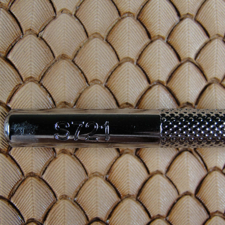Lined Dragon Scale Leather Stamping Tool - Pro Leather Carvers