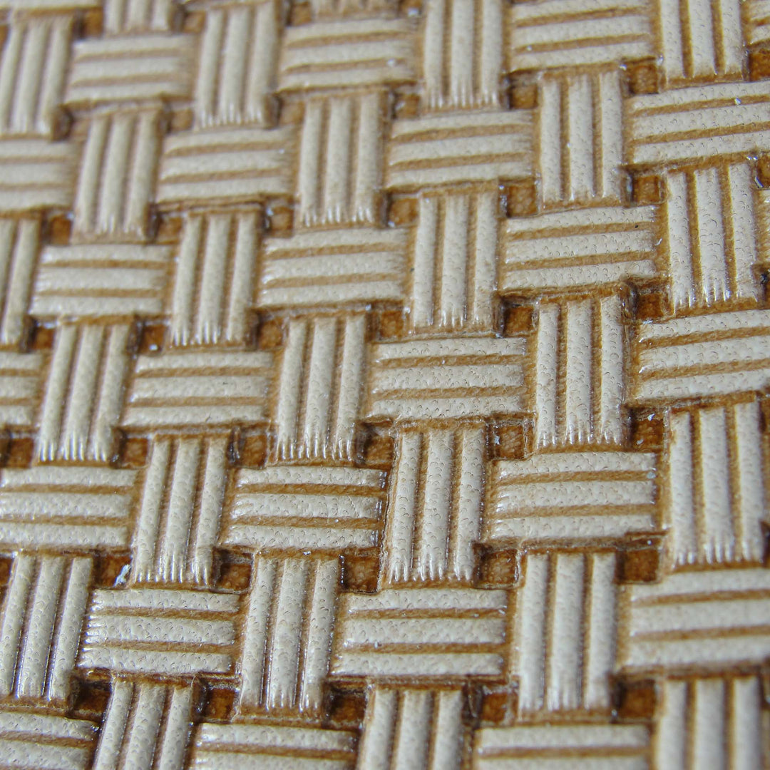 Small Lined Lattice Basket Weave Leather Stamp - Pro Leather Carvers