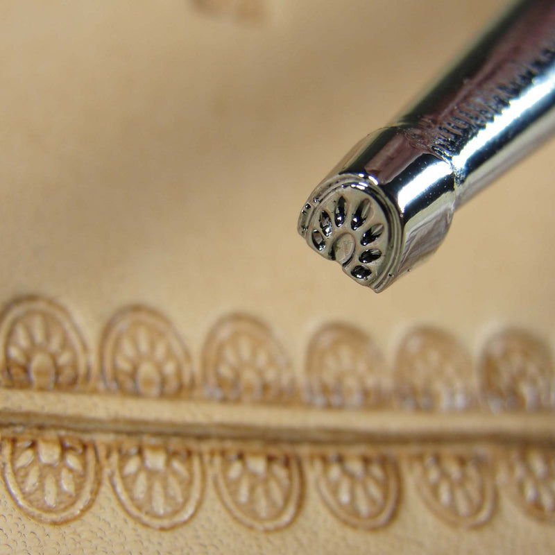 Extra Small Paw Print Border Leather Stamp - Pro Leather Carvers
