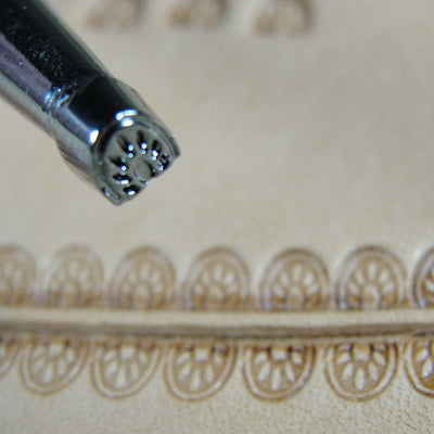 Extra Small Paw Print Border Leather Stamp - Pro Leather Carvers