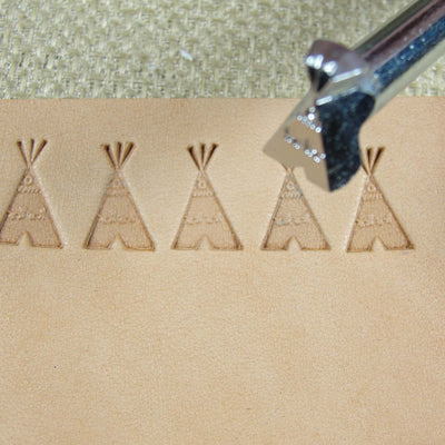 Vintage Craftool Co. #S-8 Teepee Stamp | Pro Leather Carvers