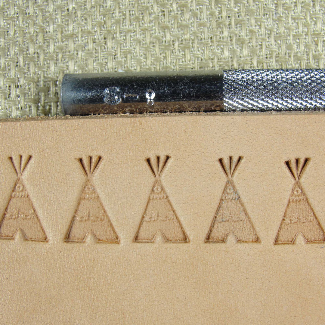 Vintage Craftool Co. #S-8 Teepee Stamp | Pro Leather Carvers