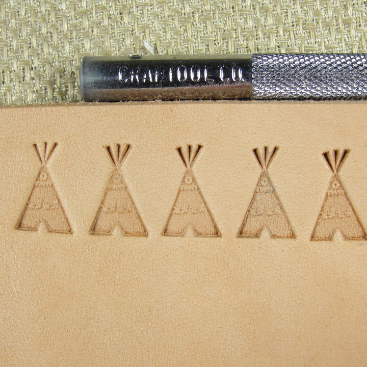 Vintage Craftool Co. #S-8 Teepee Stamp | Pro Leather Carvers