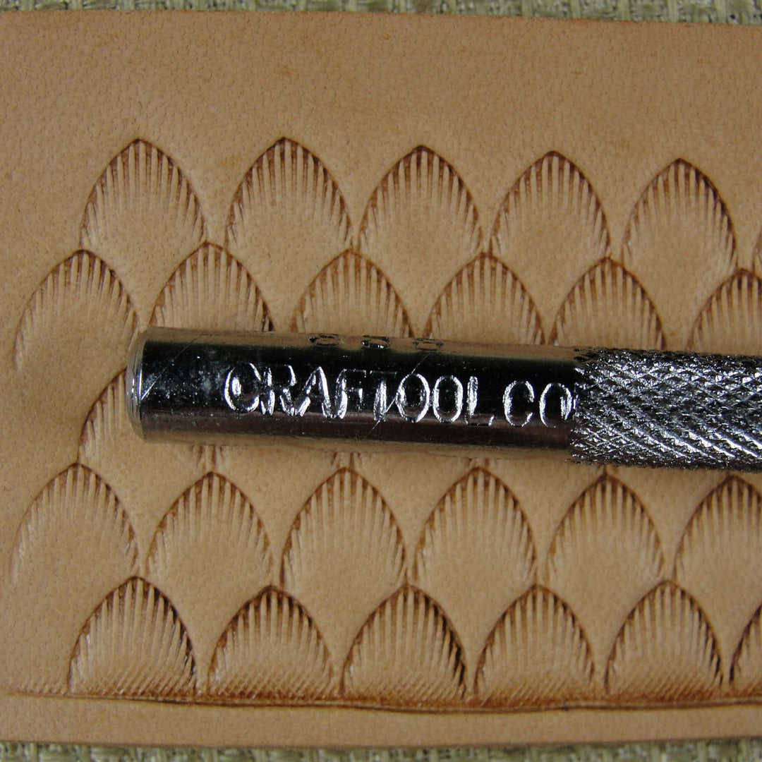 Vintage Craftool Co. #358 Scale Geometric Stamp | Pro Leather Carvers