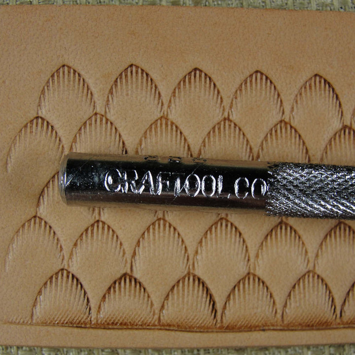 Vintage Craftool Co. #358 Scale Geometric Stamp | Pro Leather Carvers