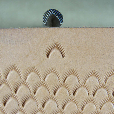 Vintage Leather Tool - Mule's Foot / Scale Stamp | Pro Leather Carvers
