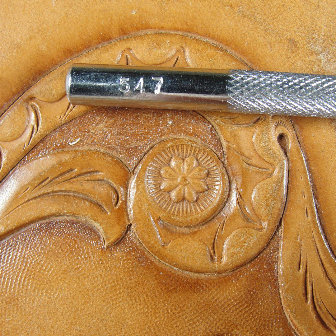 Vintage Craftool Co. #547 Flower Center Stamp | Pro Leather Carvers