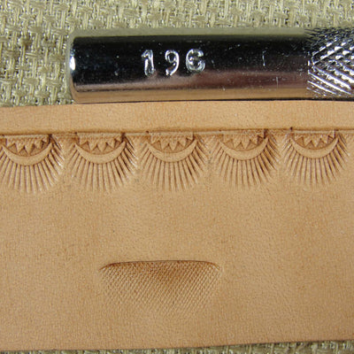 Vintage Craftool Co #196 Checkered Beveler Stamp | Pro Leather Carvers