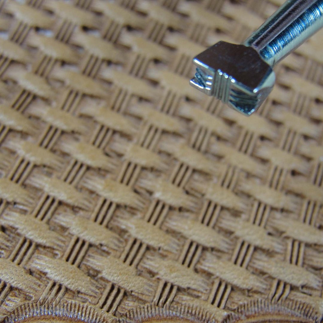 Vintage Craftool Co. #811 XSm Basket Weave Stamp | Pro Leather Carvers