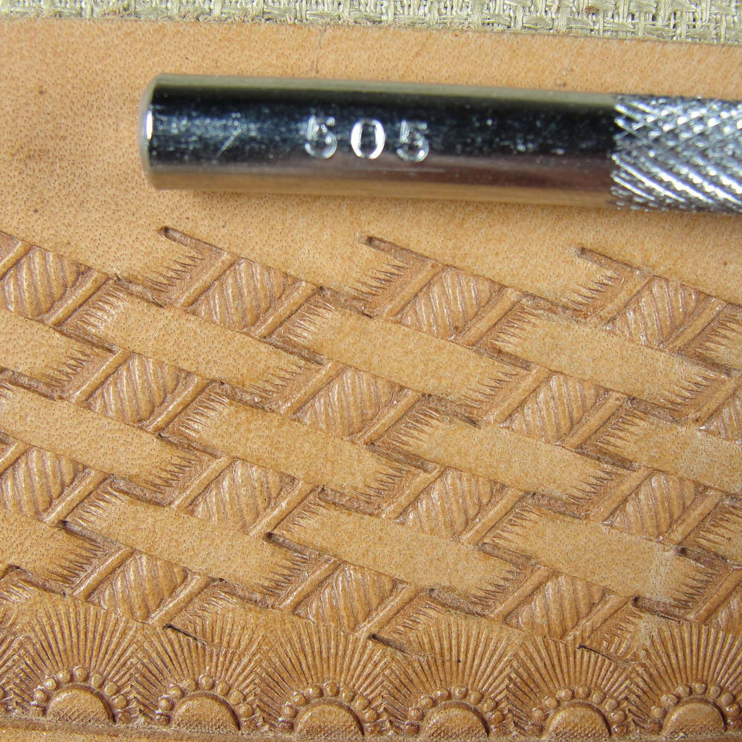 Vintage Craftool Co. #505 Basket Weave Stamp | Pro Leather Carvers