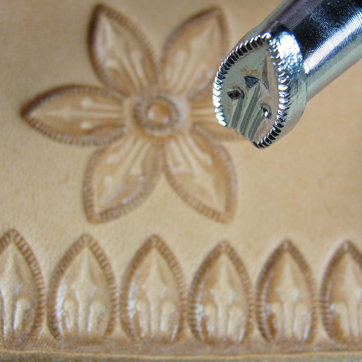 G529 Flower Petal Border Leather Stamping Tool | Pro Leather Carvers