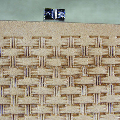 X502 Small Bar Basket Weave Leather Stamp - Pro Leather Carvers