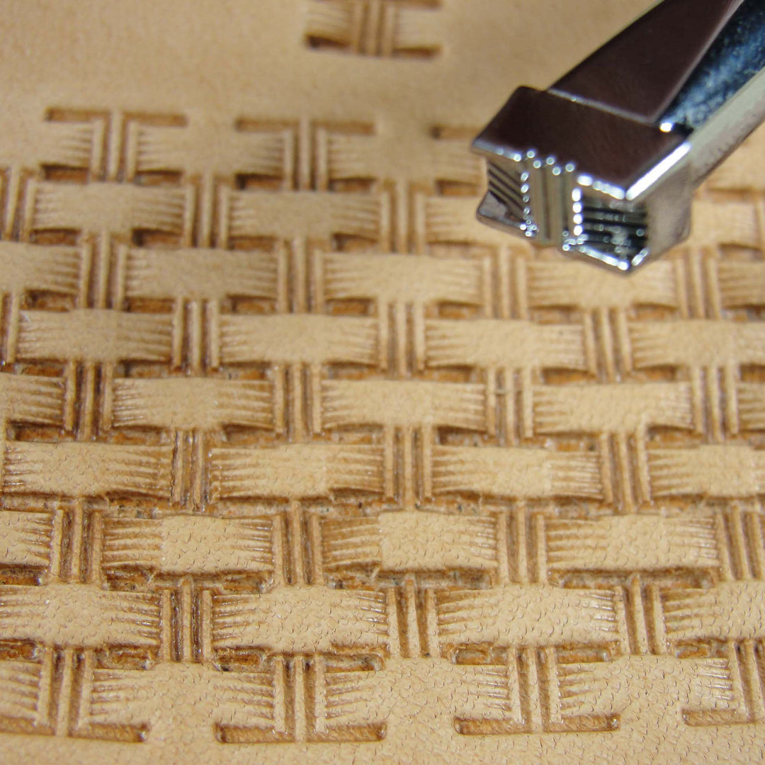X502 Small Bar Basket Weave Leather Stamp - Pro Leather Carvers