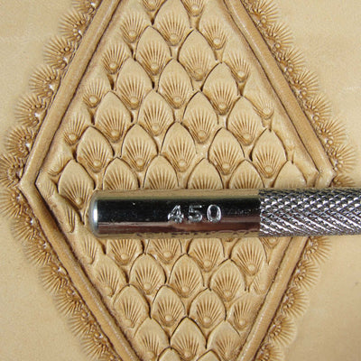 Vintage Craftool Co. #450 Scale Geometric Stamp | Pro Leather Carvers