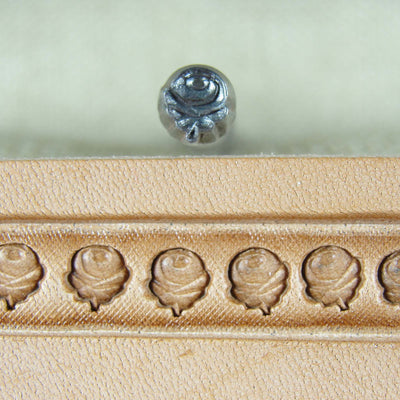 Vintage Leather Tool - Small Rose Flower Stamp | Pro Leather Carvers