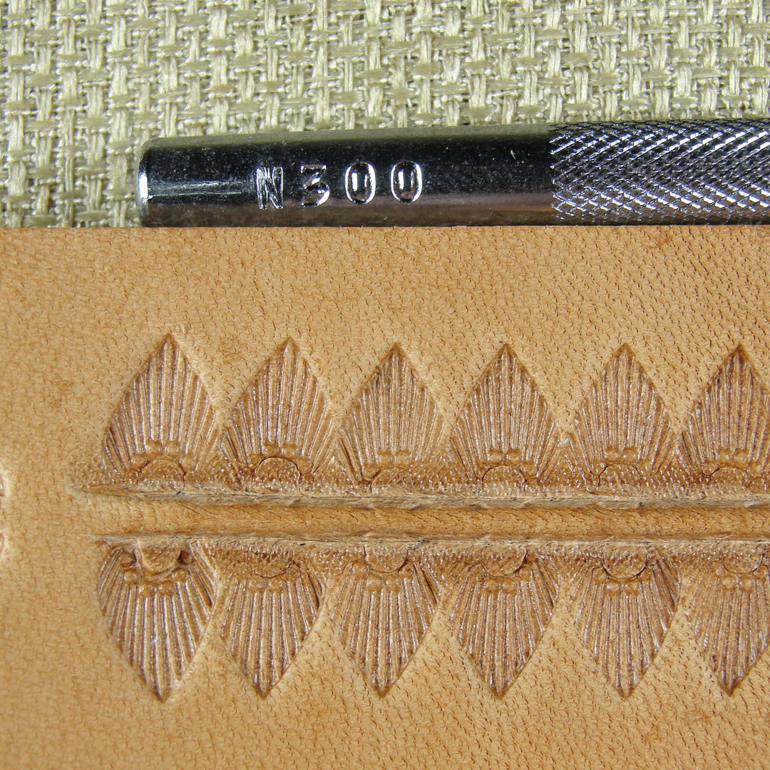 Vintage Craftool Co. #N300 Sunburst Border Stamp | Pro Leather Carvers