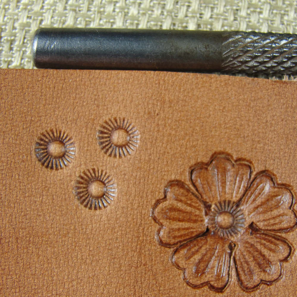Vintage Leather Tool - Lined Seeder Stamp | Pro Leather Carvers