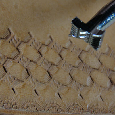 Vintage Craftool Co. #X512 Basket Weave Stamp | Pro Leather Carvers