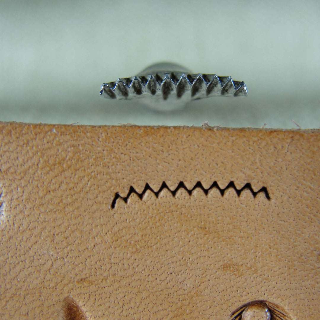 Vintage Leather Tool - Sawtooth Veiner Stamp | Pro Leather Carvers