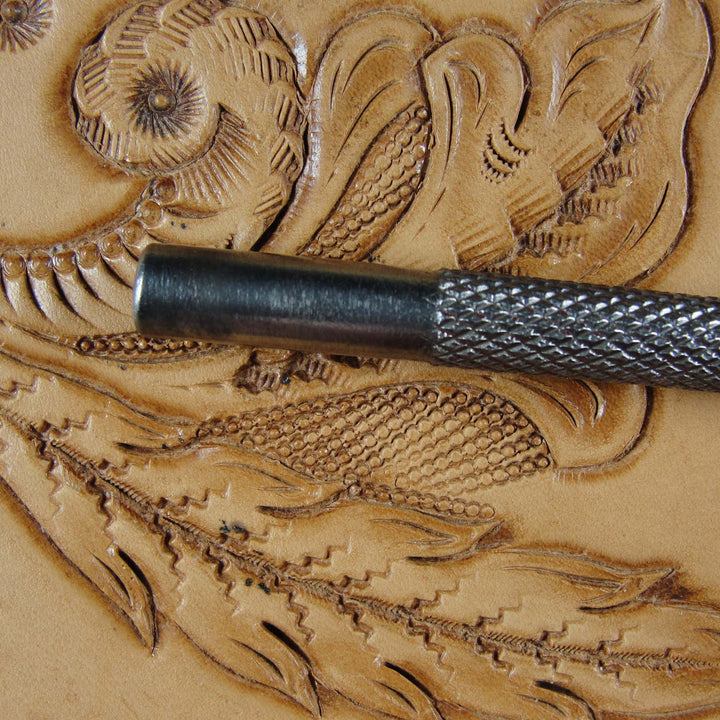 Vintage Leather Tool - Sm Sawtooth Veiner Stamp | Pro Leather Carvers