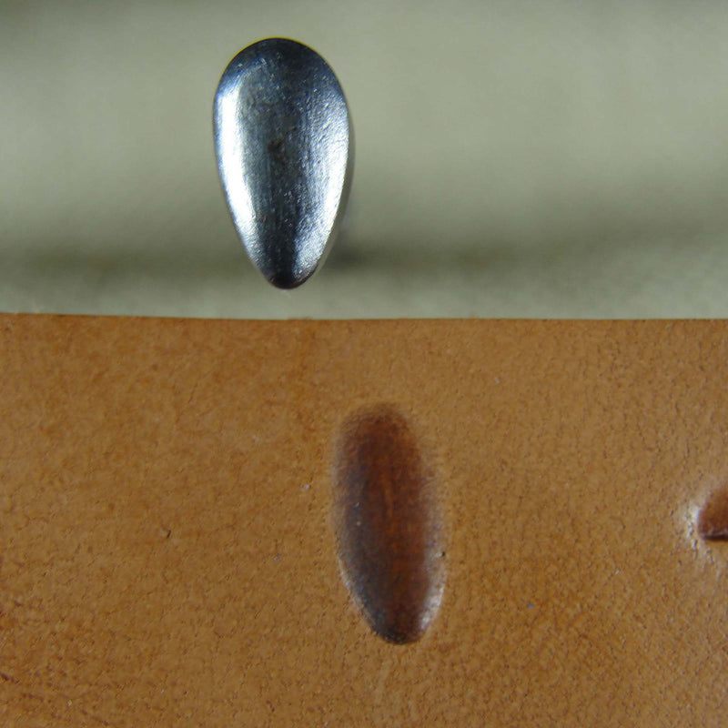 Vintage Leather Tool - Smooth Pear Shader Stamp | Pro Leather Carvers