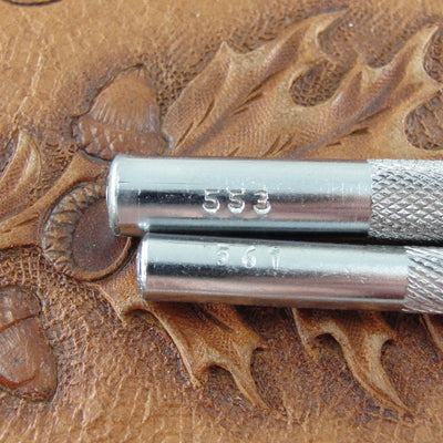 Vintage Craftool Co - #553/561 Acorn Stamp Set | Pro Leather Carvers