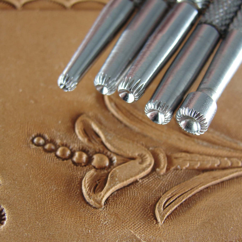 Vintage Craftool Co - Lined Seeder Stamp Set | Pro Leather Carvers