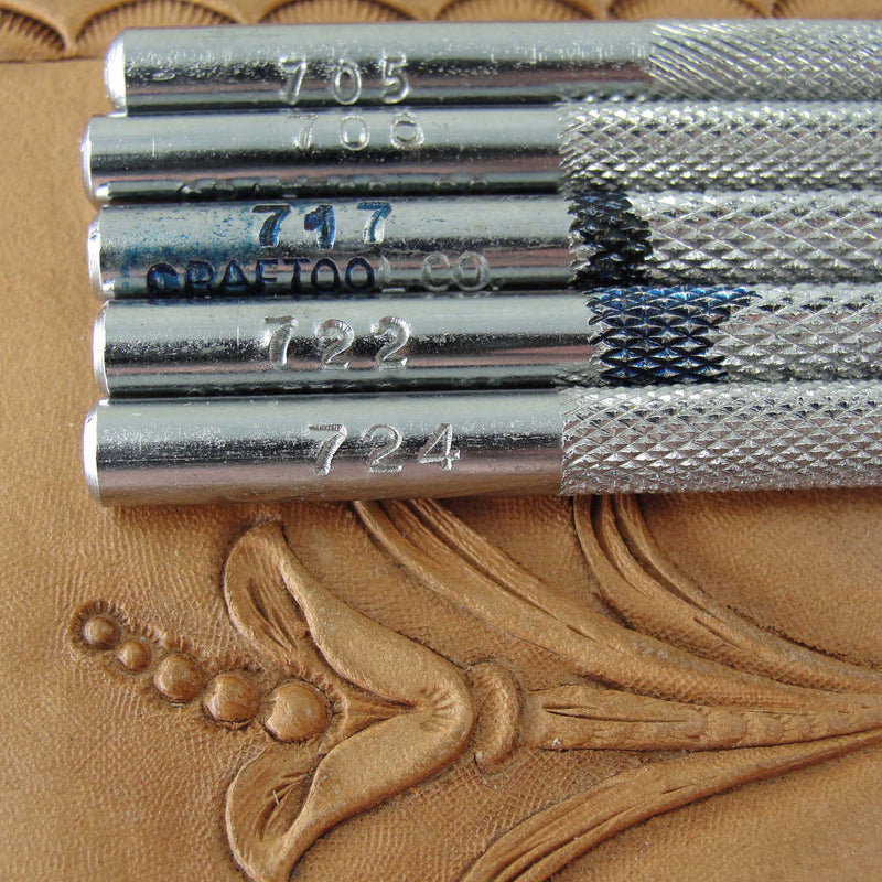 Vintage Craftool Co - Lined Seeder Stamp Set | Pro Leather Carvers