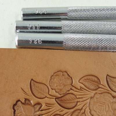 Vintage Craftool Co. Rose Flower Stamp Set | Pro Leather Carvers