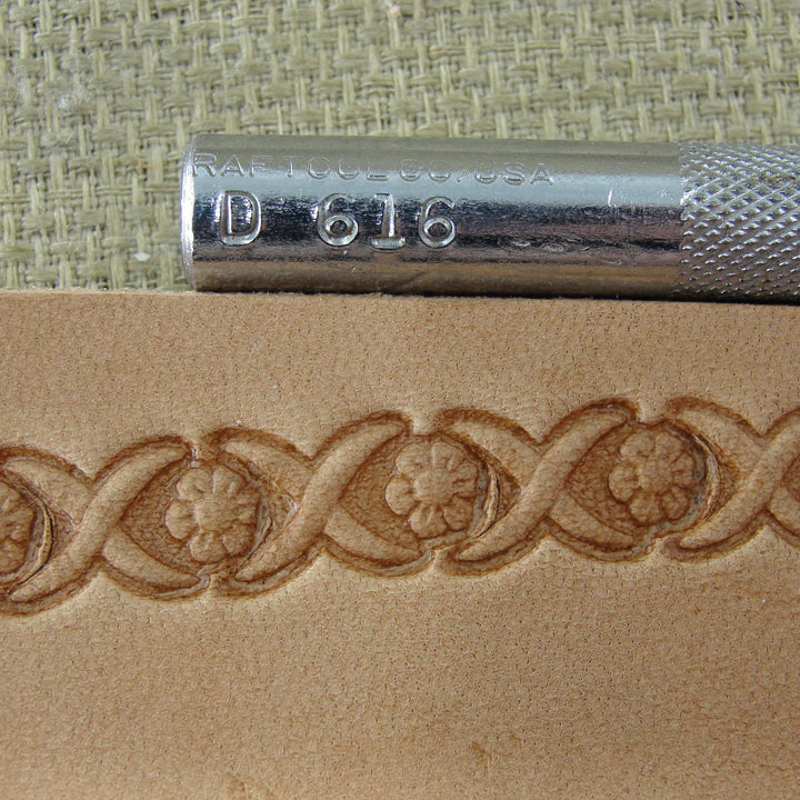 Vintage Craftool #D616 Border Leather Stamp | Pro Leather Carvers