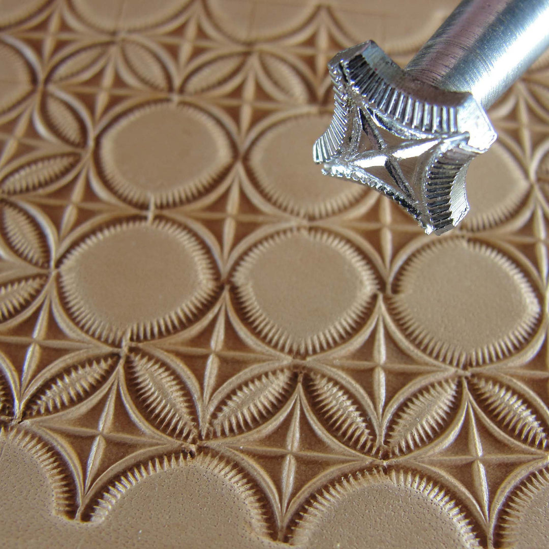 Vintage Craftool Co. #870 Geometric Box Stamp | Pro Leather Carvers