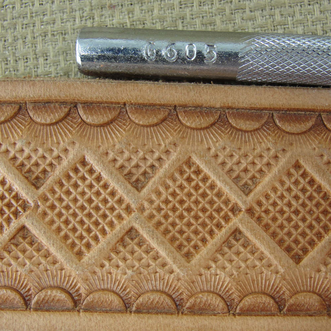 Vintage Craftool Co. #G605 Geometric Stamp | Pro Leather Carvers