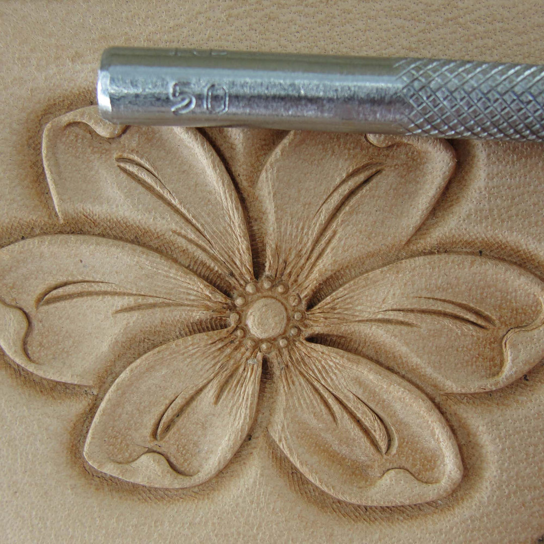 Vintage RBS #504 Flower Center Leather Stamp | Pro Leather Carvers
