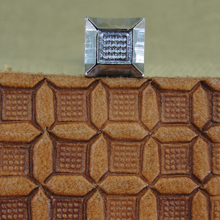 Vintage Craftool #G548 Waffle Geometric Stamp | Pro Leather Carvers
