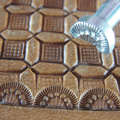 Vintage Craftool #D606 7-Seed Border Stamp | Pro Leather Carvers