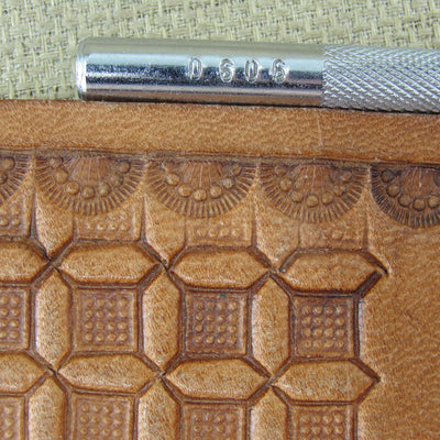 Vintage Craftool #D606 7-Seed Border Stamp | Pro Leather Carvers