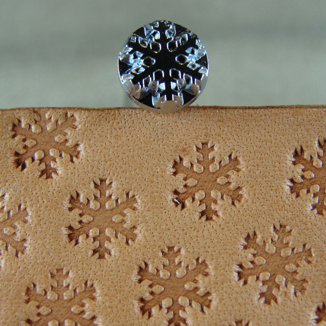 E395 Snowflake Geometric Leather Stamp - Japan | Pro Leather Carvers