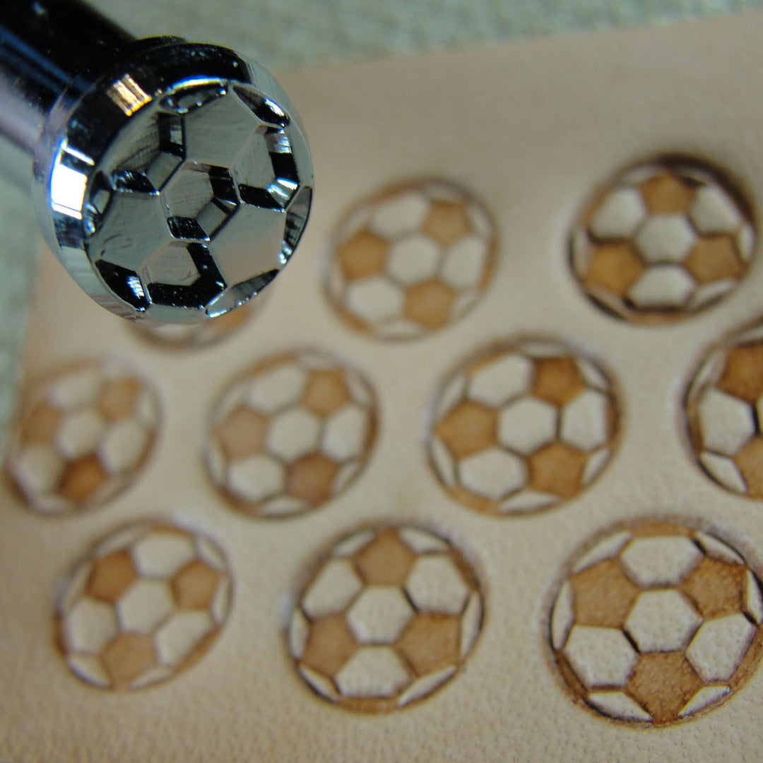 E397 Soccer Ball Geometric Leather Stamping Tool | Pro Leather Carvers