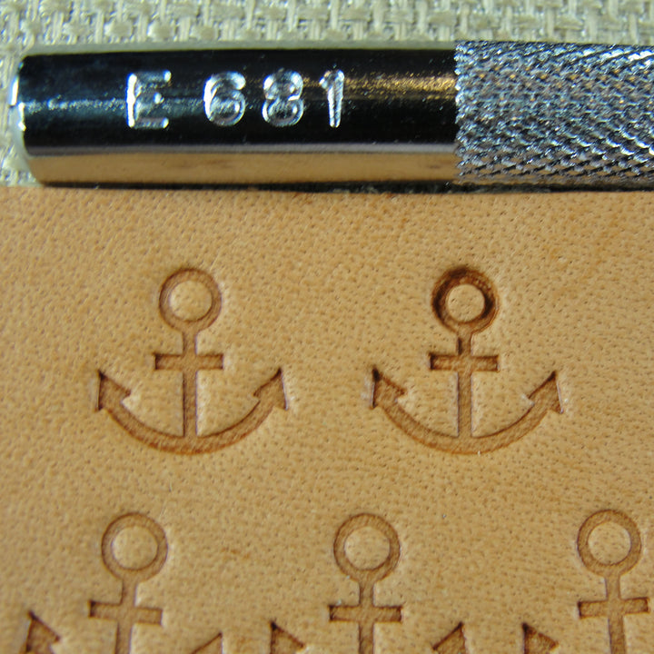 E681 Anchor Geometric Leather Stamp - Japan | Pro Leather Carvers