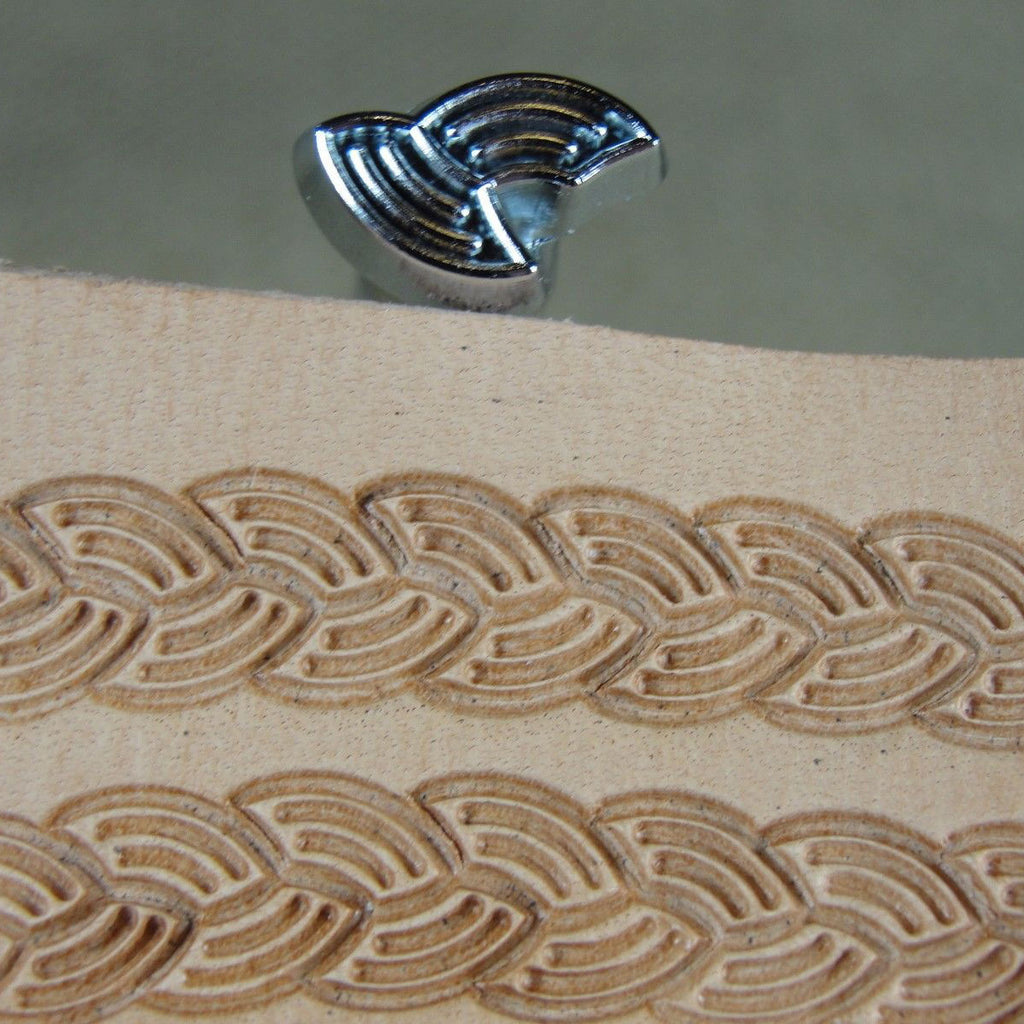 Rope Border Leather Stamp - Stainless Steel