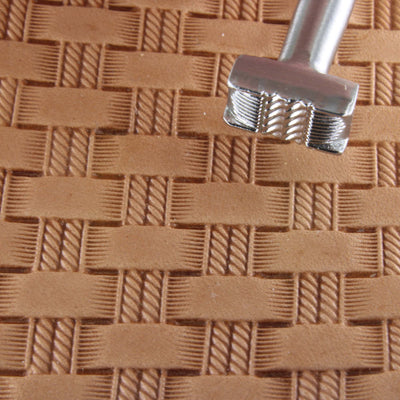 Double Rope Basket Weave Stainless Steel Stamp - Pro Leather Carvers